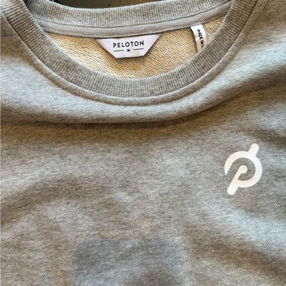 Peloton Gray and Pink Drawstring Sweatshirt - Picture 2 of 7